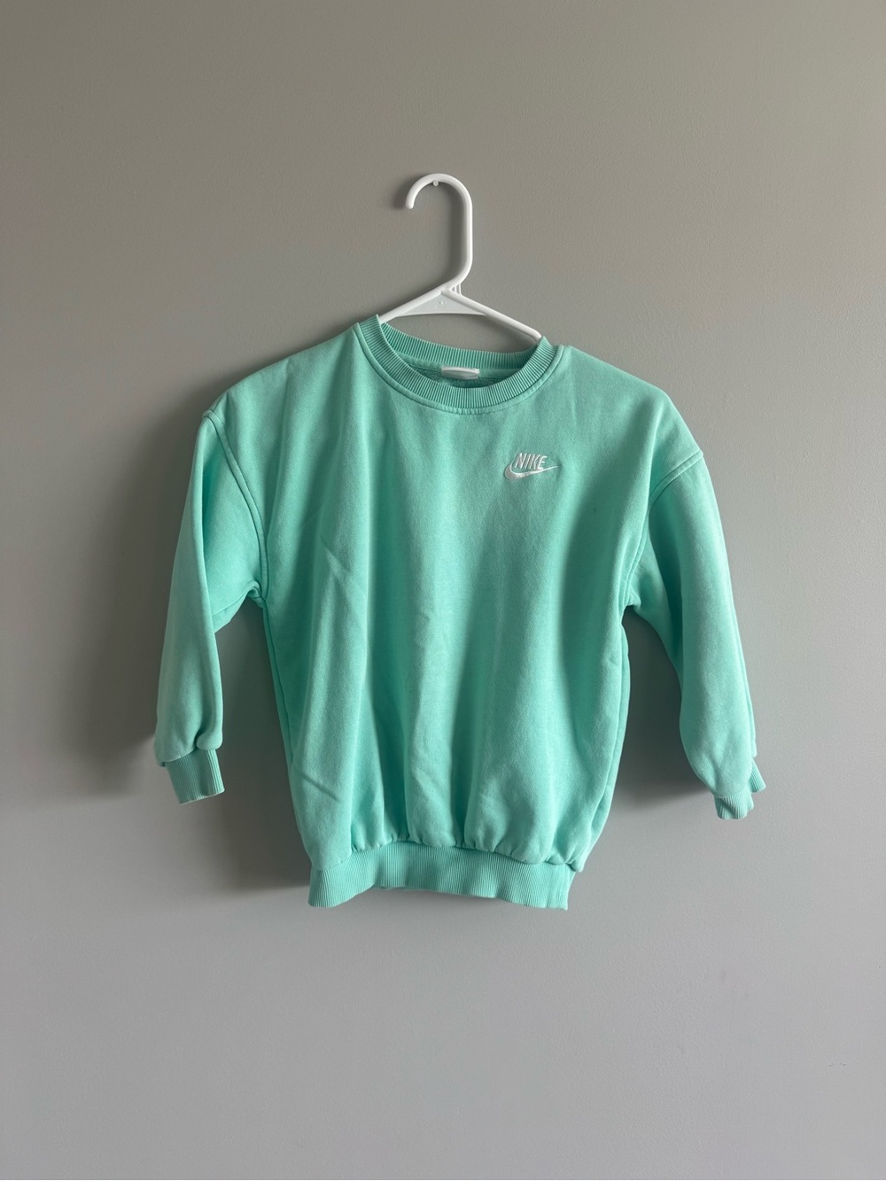 Nike Kids Mint Green Crewneck Sweatshirt